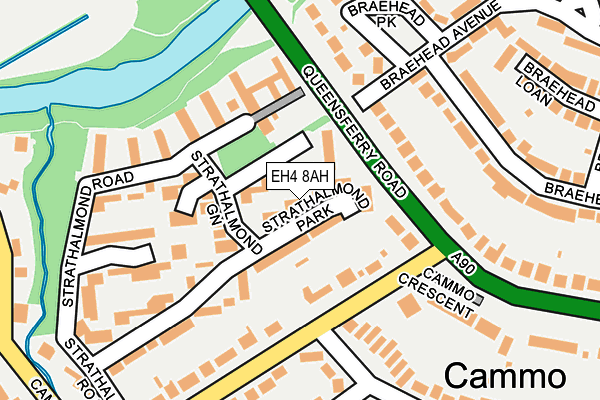 EH4 8AH map - OS OpenMap – Local (Ordnance Survey) EH4 8AH map - OS OpenMap – Local (Ordnance Survey)