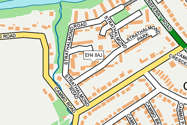 EH4 8AJ map - OS OpenMap – Local (Ordnance Survey) EH4 8AJ map - OS OpenMap – Local (Ordnance Survey)