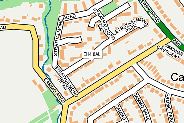 EH4 8AL map - OS OpenMap – Local (Ordnance Survey) EH4 8AL map - OS OpenMap – Local (Ordnance Survey)