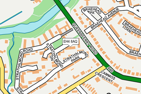 EH4 8AQ map - OS OpenMap – Local (Ordnance Survey) EH4 8AQ map - OS OpenMap – Local (Ordnance Survey)