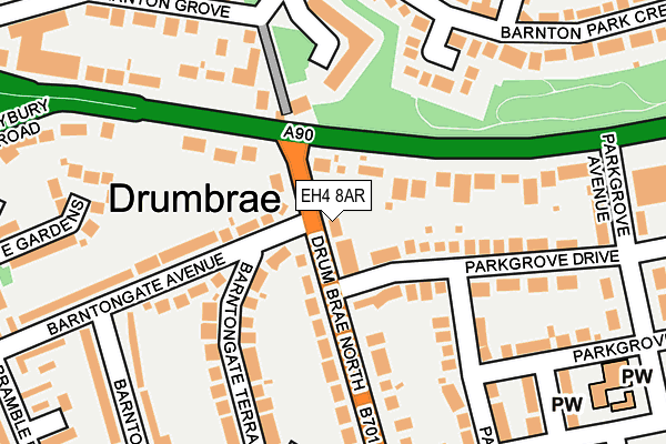 EH4 8AR map - OS OpenMap – Local (Ordnance Survey) EH4 8AR map - OS OpenMap – Local (Ordnance Survey)