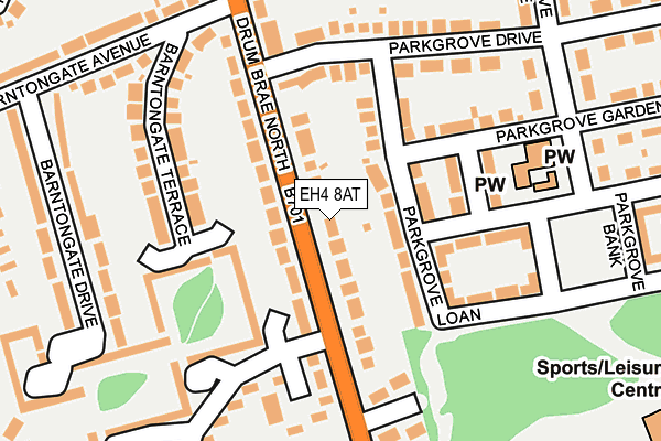 EH4 8AT map - OS OpenMap – Local (Ordnance Survey)