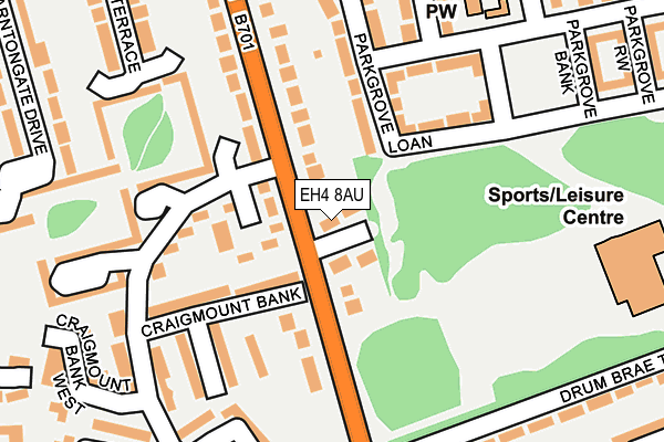 EH4 8AU map - OS OpenMap – Local (Ordnance Survey) EH4 8AU map - OS OpenMap – Local (Ordnance Survey)