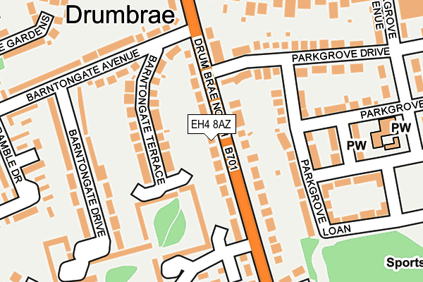 EH4 8AZ map - OS OpenMap – Local (Ordnance Survey) EH4 8AZ map - OS OpenMap – Local (Ordnance Survey)