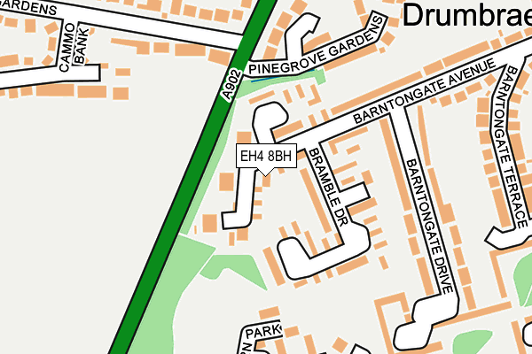 EH4 8BH map - OS OpenMap – Local (Ordnance Survey)