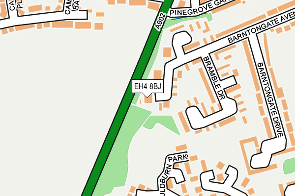 EH4 8BJ map - OS OpenMap – Local (Ordnance Survey)