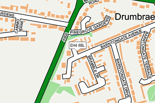 EH4 8BL map - OS OpenMap – Local (Ordnance Survey) EH4 8BL map - OS OpenMap – Local (Ordnance Survey)
