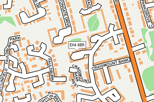 EH4 8BR map - OS OpenMap – Local (Ordnance Survey) EH4 8BR map - OS OpenMap – Local (Ordnance Survey)