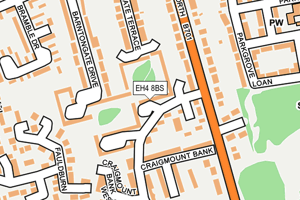 EH4 8BS map - OS OpenMap – Local (Ordnance Survey) EH4 8BS map - OS OpenMap – Local (Ordnance Survey)