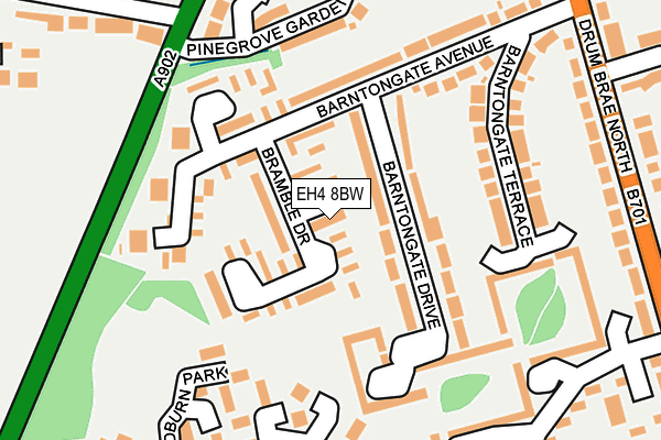 EH4 8BW map - OS OpenMap – Local (Ordnance Survey) EH4 8BW map - OS OpenMap – Local (Ordnance Survey)