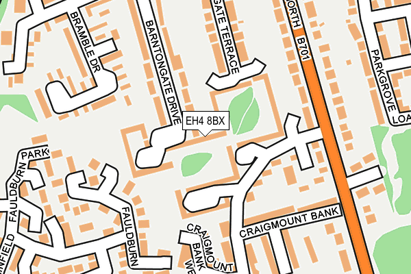 EH4 8BX map - OS OpenMap – Local (Ordnance Survey) EH4 8BX map - OS OpenMap – Local (Ordnance Survey)