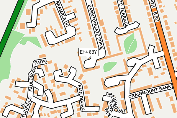EH4 8BY map - OS OpenMap – Local (Ordnance Survey) EH4 8BY map - OS OpenMap – Local (Ordnance Survey)