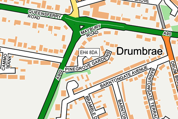 EH4 8DA map - OS OpenMap – Local (Ordnance Survey) EH4 8DA map - OS OpenMap – Local (Ordnance Survey)