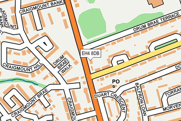 EH4 8DB map - OS OpenMap – Local (Ordnance Survey) EH4 8DB map - OS OpenMap – Local (Ordnance Survey)