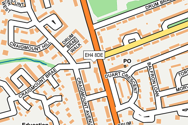 EH4 8DE map - OS OpenMap – Local (Ordnance Survey) EH4 8DE map - OS OpenMap – Local (Ordnance Survey)