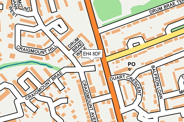 EH4 8DF map - OS OpenMap – Local (Ordnance Survey) EH4 8DF map - OS OpenMap – Local (Ordnance Survey)