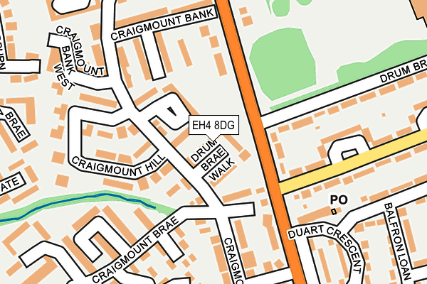 EH4 8DG map - OS OpenMap – Local (Ordnance Survey) EH4 8DG map - OS OpenMap – Local (Ordnance Survey)