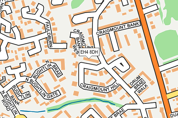 EH4 8DH map - OS OpenMap – Local (Ordnance Survey) EH4 8DH map - OS OpenMap – Local (Ordnance Survey)