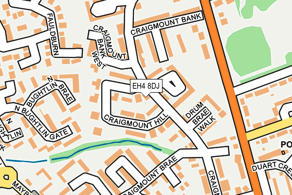 EH4 8DJ map - OS OpenMap – Local (Ordnance Survey) EH4 8DJ map - OS OpenMap – Local (Ordnance Survey)