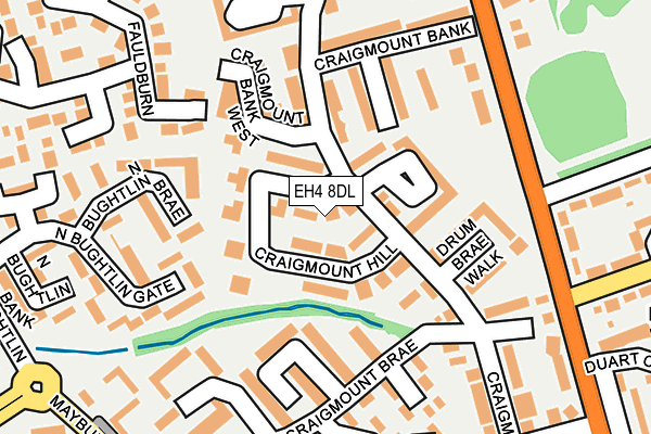 EH4 8DL map - OS OpenMap – Local (Ordnance Survey) EH4 8DL map - OS OpenMap – Local (Ordnance Survey)