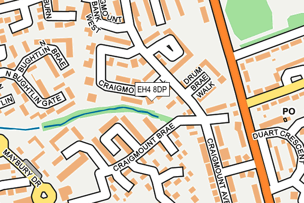 EH4 8DP map - OS OpenMap – Local (Ordnance Survey) EH4 8DP map - OS OpenMap – Local (Ordnance Survey)