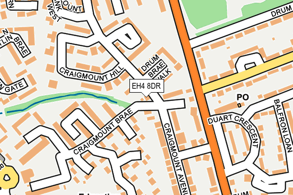 EH4 8DR map - OS OpenMap – Local (Ordnance Survey) EH4 8DR map - OS OpenMap – Local (Ordnance Survey)
