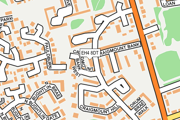 EH4 8DT map - OS OpenMap – Local (Ordnance Survey) EH4 8DT map - OS OpenMap – Local (Ordnance Survey)