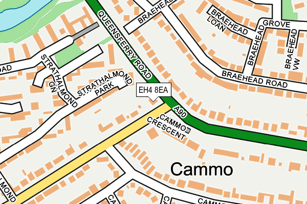 EH4 8EA map - OS OpenMap – Local (Ordnance Survey) EH4 8EA map - OS OpenMap – Local (Ordnance Survey)