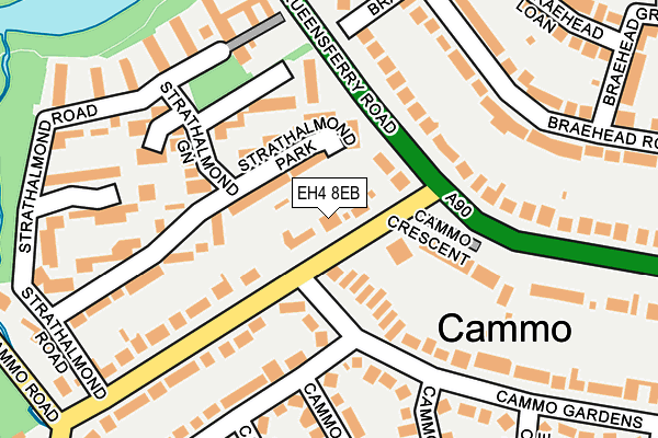 EH4 8EB map - OS OpenMap – Local (Ordnance Survey) EH4 8EB map - OS OpenMap – Local (Ordnance Survey)