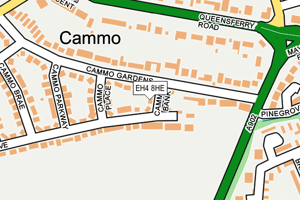 EH4 8HE map - OS OpenMap – Local (Ordnance Survey) EH4 8HE map - OS OpenMap – Local (Ordnance Survey)