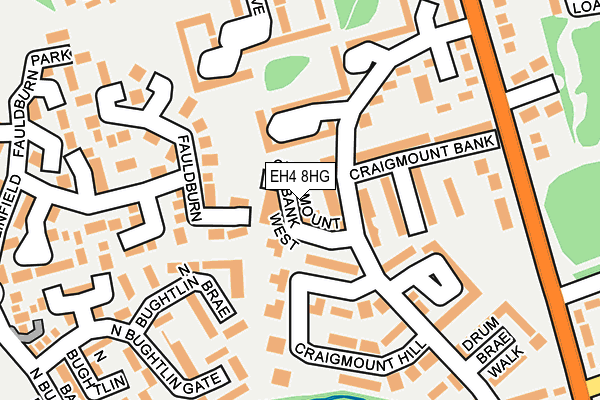 EH4 8HG map - OS OpenMap – Local (Ordnance Survey) EH4 8HG map - OS OpenMap – Local (Ordnance Survey)