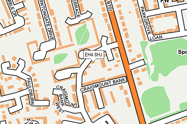 EH4 8HJ map - OS OpenMap – Local (Ordnance Survey)