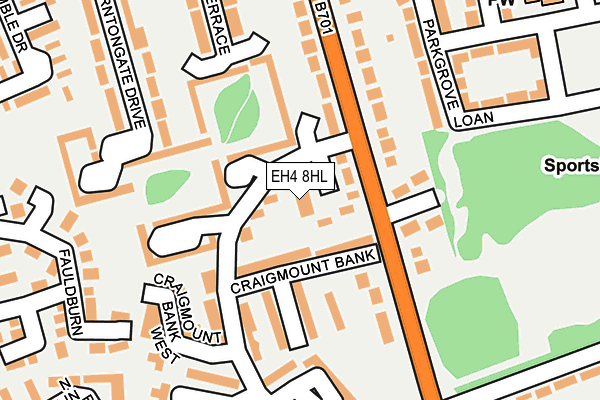 EH4 8HL map - OS OpenMap – Local (Ordnance Survey) EH4 8HL map - OS OpenMap – Local (Ordnance Survey)