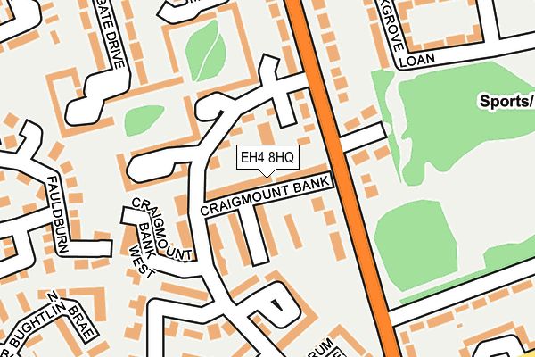 EH4 8HQ map - OS OpenMap – Local (Ordnance Survey) EH4 8HQ map - OS OpenMap – Local (Ordnance Survey)