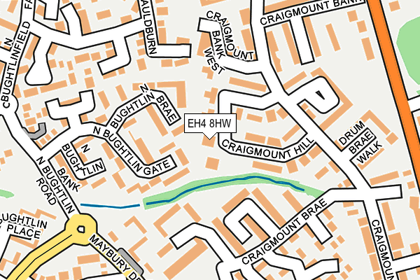 EH4 8HW map - OS OpenMap – Local (Ordnance Survey) EH4 8HW map - OS OpenMap – Local (Ordnance Survey)