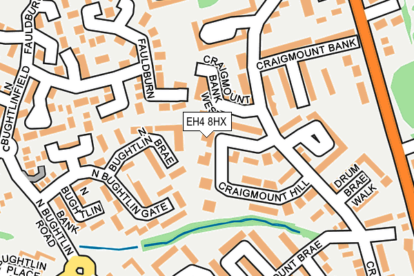EH4 8HX map - OS OpenMap – Local (Ordnance Survey) EH4 8HX map - OS OpenMap – Local (Ordnance Survey)