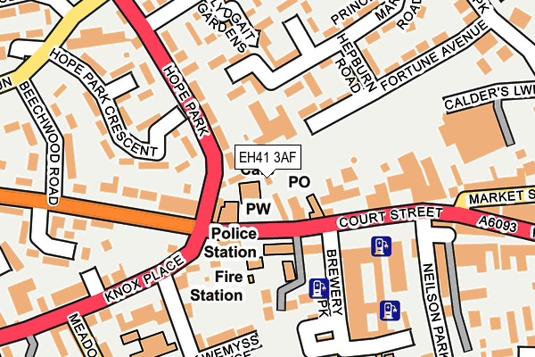 EH41 3AF map - OS OpenMap – Local (Ordnance Survey) EH41 3AF map - OS OpenMap – Local (Ordnance Survey)
