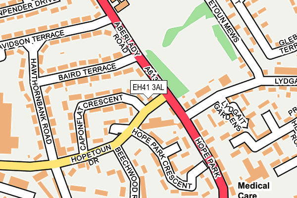 EH41 3AL map - OS OpenMap – Local (Ordnance Survey) EH41 3AL map - OS OpenMap – Local (Ordnance Survey)