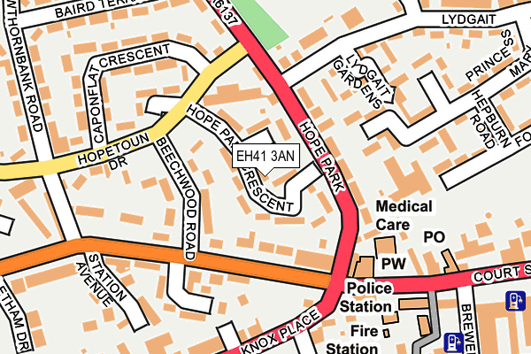 EH41 3AN map - OS OpenMap – Local (Ordnance Survey) EH41 3AN map - OS OpenMap – Local (Ordnance Survey)