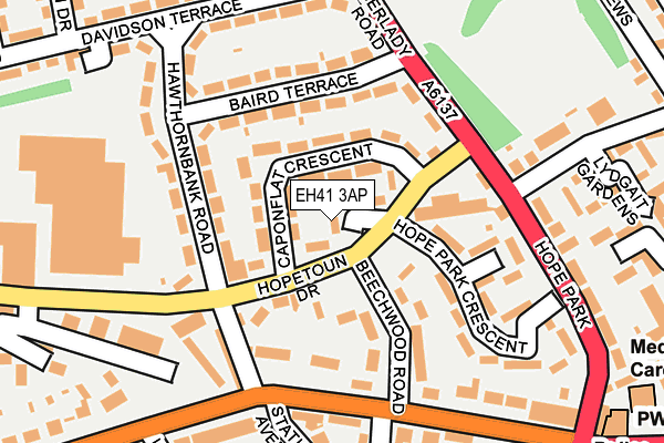 EH41 3AP map - OS OpenMap – Local (Ordnance Survey) EH41 3AP map - OS OpenMap – Local (Ordnance Survey)