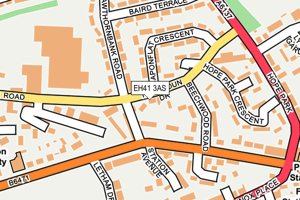 EH41 3AS map - OS OpenMap – Local (Ordnance Survey) EH41 3AS map - OS OpenMap – Local (Ordnance Survey)