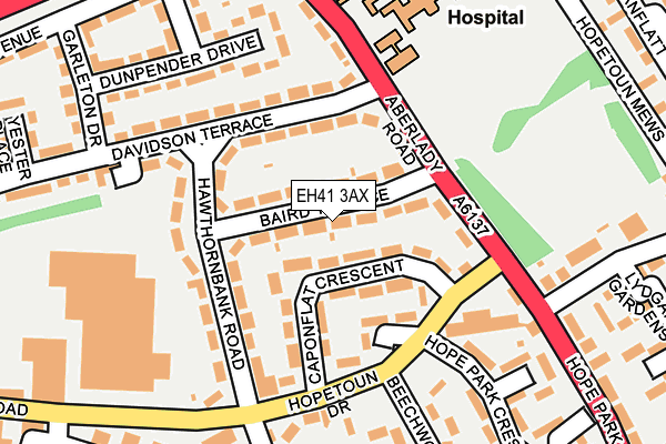 EH41 3AX map - OS OpenMap – Local (Ordnance Survey) EH41 3AX map - OS OpenMap – Local (Ordnance Survey)