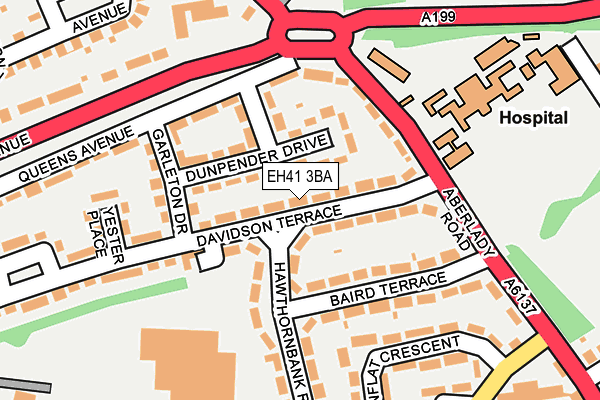 EH41 3BA map - OS OpenMap – Local (Ordnance Survey) EH41 3BA map - OS OpenMap – Local (Ordnance Survey)