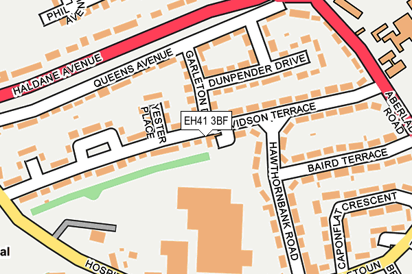 EH41 3BF map - OS OpenMap – Local (Ordnance Survey)