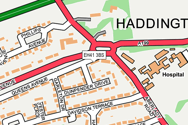EH41 3BS map - OS OpenMap – Local (Ordnance Survey) EH41 3BS map - OS OpenMap – Local (Ordnance Survey)