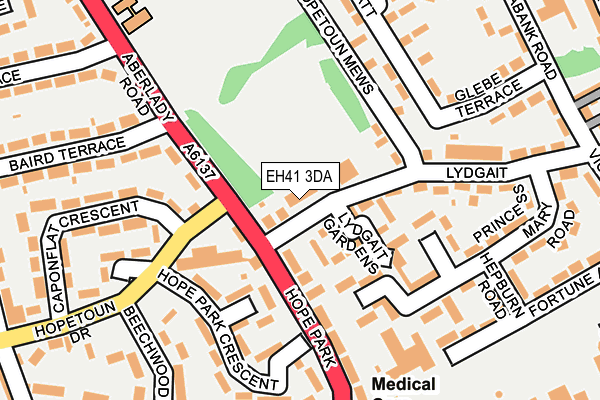 EH41 3DA map - OS OpenMap – Local (Ordnance Survey) EH41 3DA map - OS OpenMap – Local (Ordnance Survey)