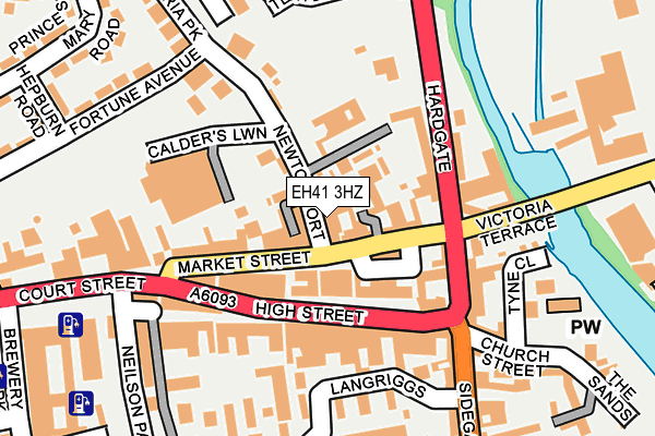 EH41 3HZ map - OS OpenMap – Local (Ordnance Survey) EH41 3HZ map - OS OpenMap – Local (Ordnance Survey)