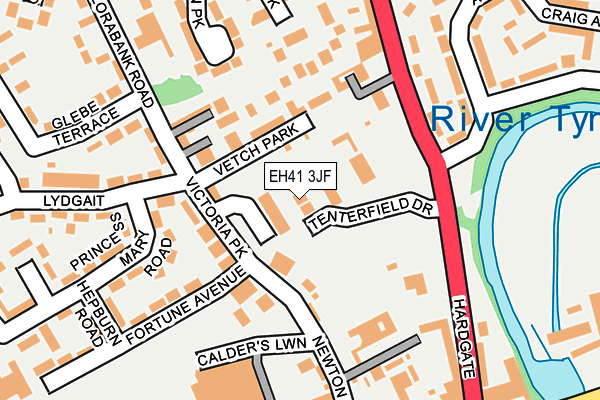 EH41 3JF map - OS OpenMap – Local (Ordnance Survey) EH41 3JF map - OS OpenMap – Local (Ordnance Survey)