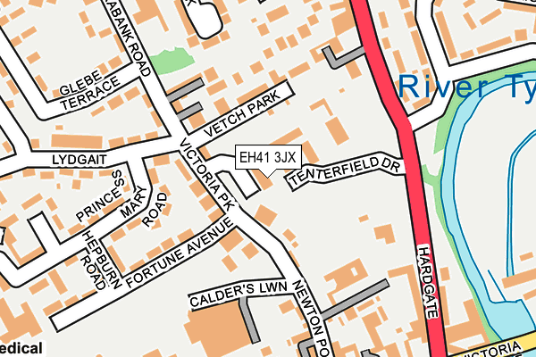 EH41 3JX map - OS OpenMap – Local (Ordnance Survey) EH41 3JX map - OS OpenMap – Local (Ordnance Survey)
