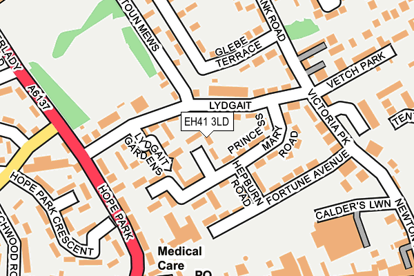 EH41 3LD map - OS OpenMap – Local (Ordnance Survey) EH41 3LD map - OS OpenMap – Local (Ordnance Survey)